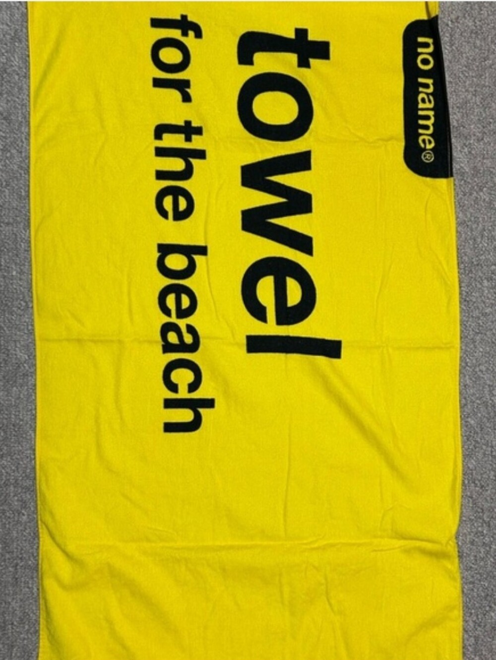 Iconic Canadian "no name" Brand Towel for the Beach Cotton VGUC Funny Graphic